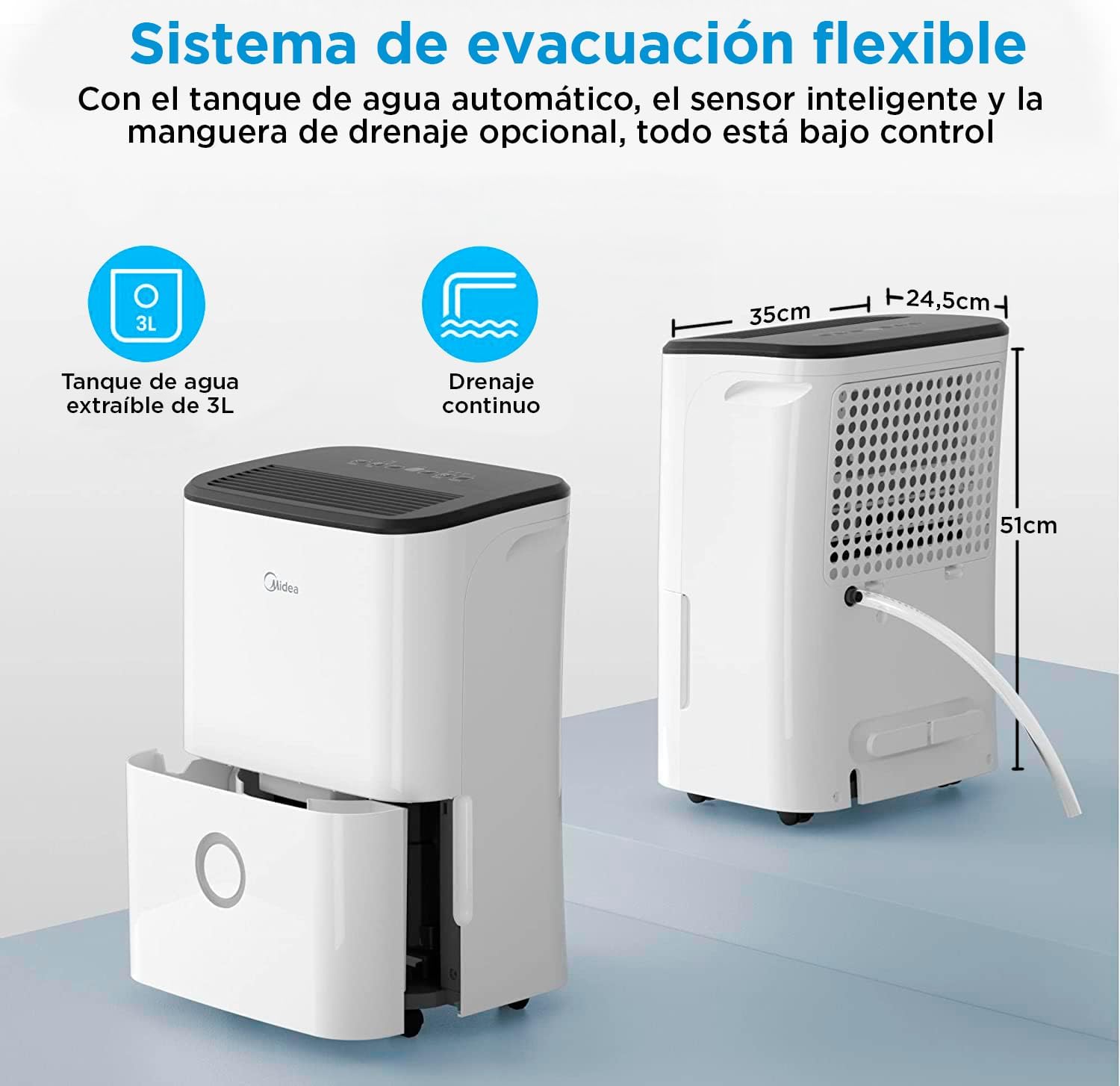 Déshumidificateur Midea 20L/jour - Puissant & Intelligent pour 50m² - Contrôle APP – Image 7