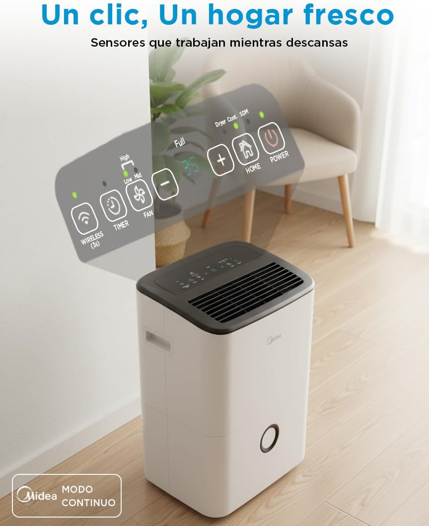 Déshumidificateur Midea 20L/jour - Puissant & Intelligent pour 50m² - Contrôle APP – Image 6