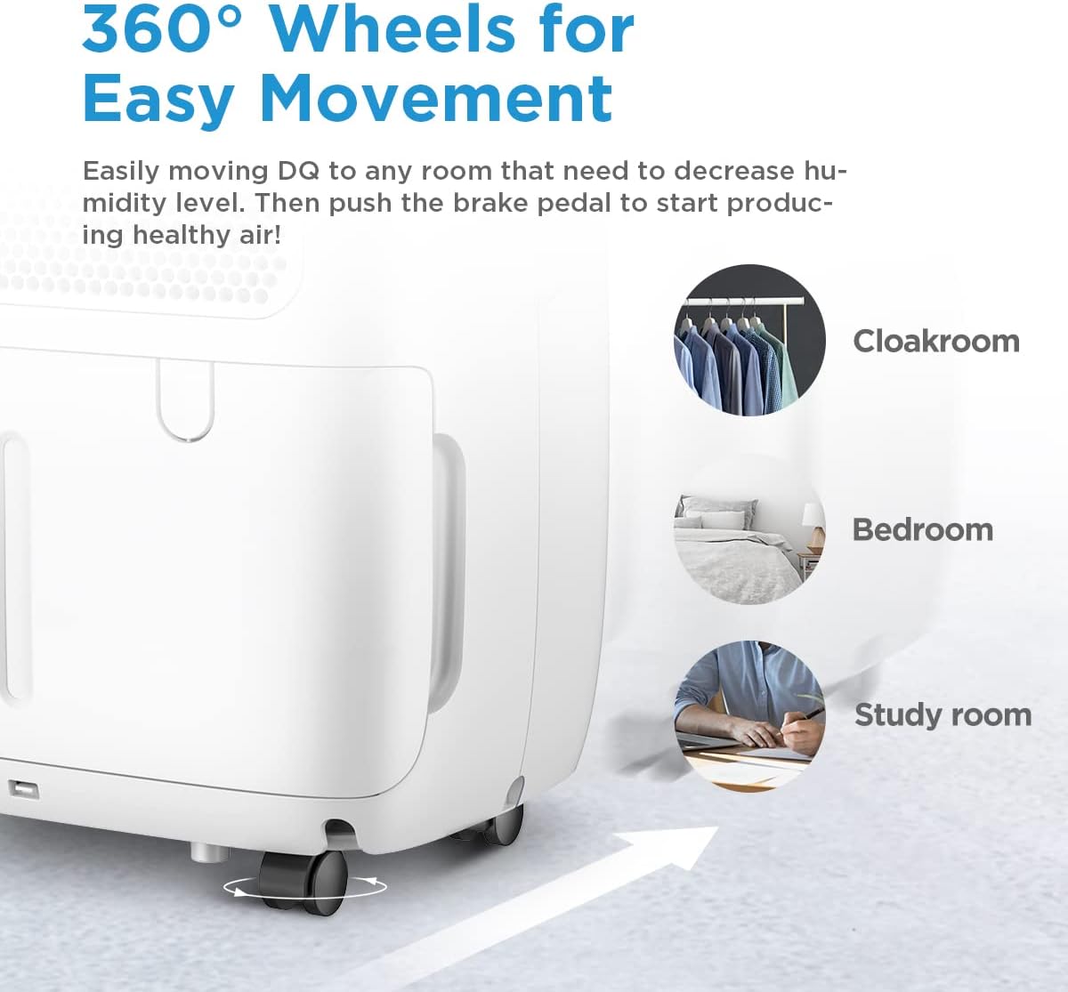 Midea Luftentfeuchter 10L/Tag | HEPA-Filter | 39dB Ultra-Leise – Bild 10