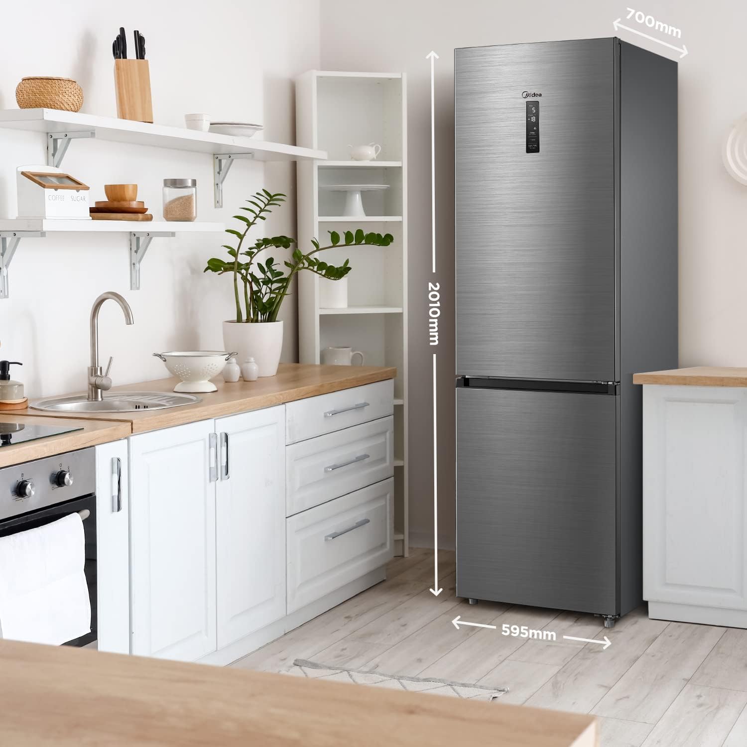 Midea MDRB521MGA46O MEGA Kühl-Gefrierkombination 378L | Energieklasse A | 29 dB | NoFrost – Bild 5