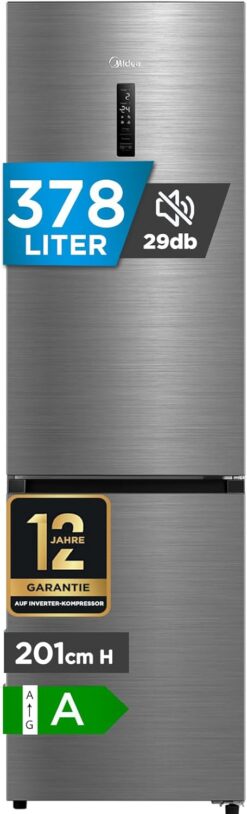Midea MDRB521MGA46O MEGA Kühl-Gefrierkombination 378L | Energieklasse A | 29 dB | NoFrost