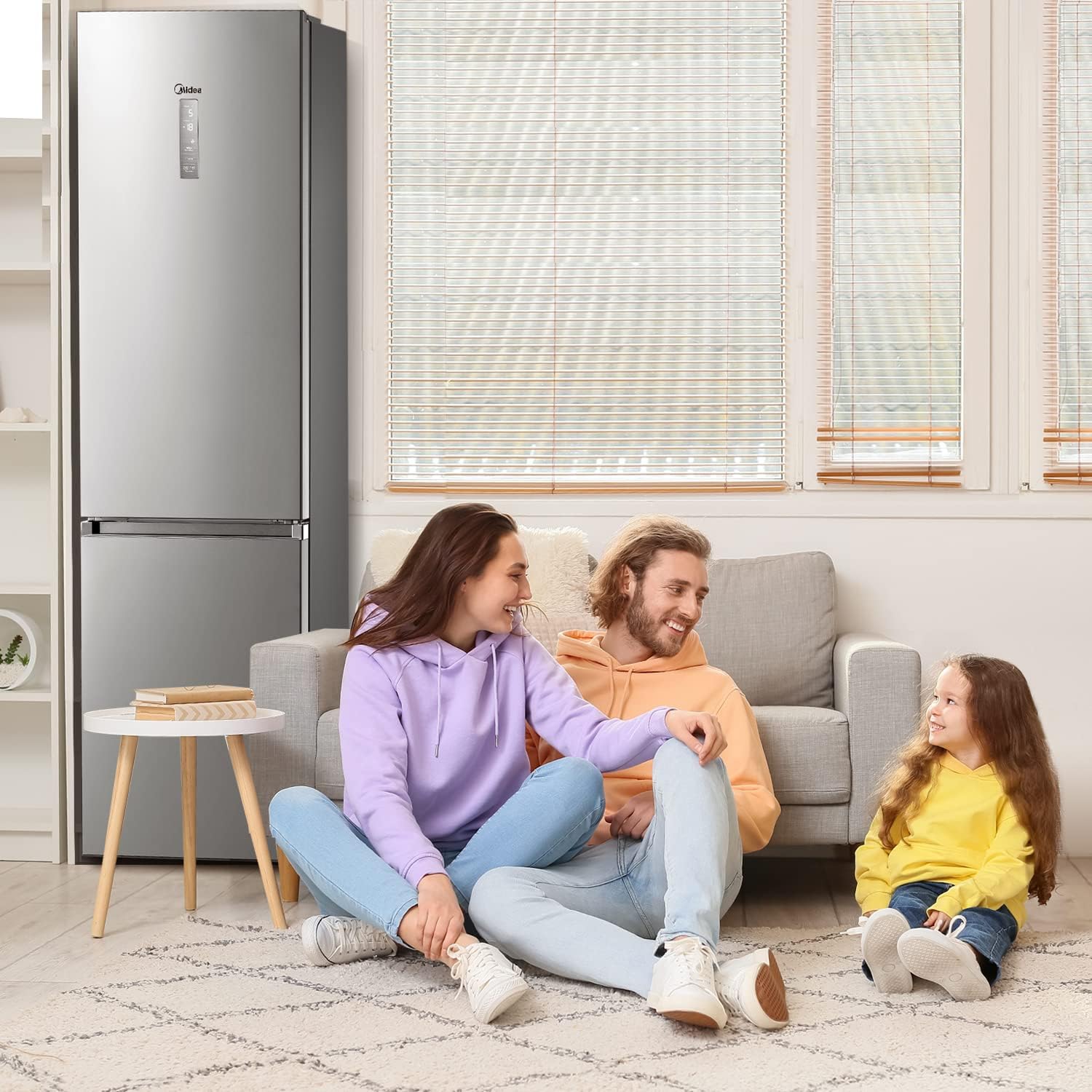 Midea MDRB521MGB02 MEGA Kühl-Gefrierkombination 378L | Energieklasse B | 35 dB | NoFrost – Bild 3