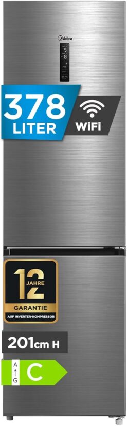 Midea MDRB521MIC46A MEGA Kühl-Gefrierkombination 378L | WiFi | Smart Home | Energieklasse C