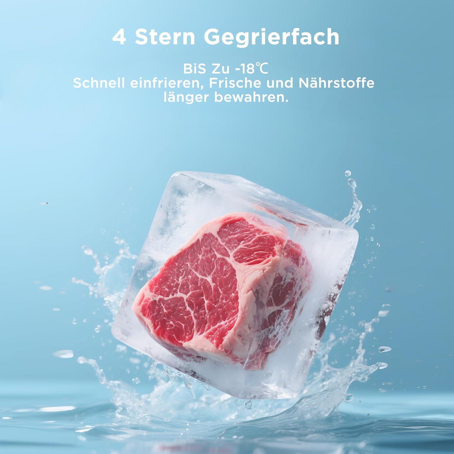 Midea MERB276FGE02A Kühl-Gefrierkombination 270L | NoFrost | 180cm | Inox – Bild 5