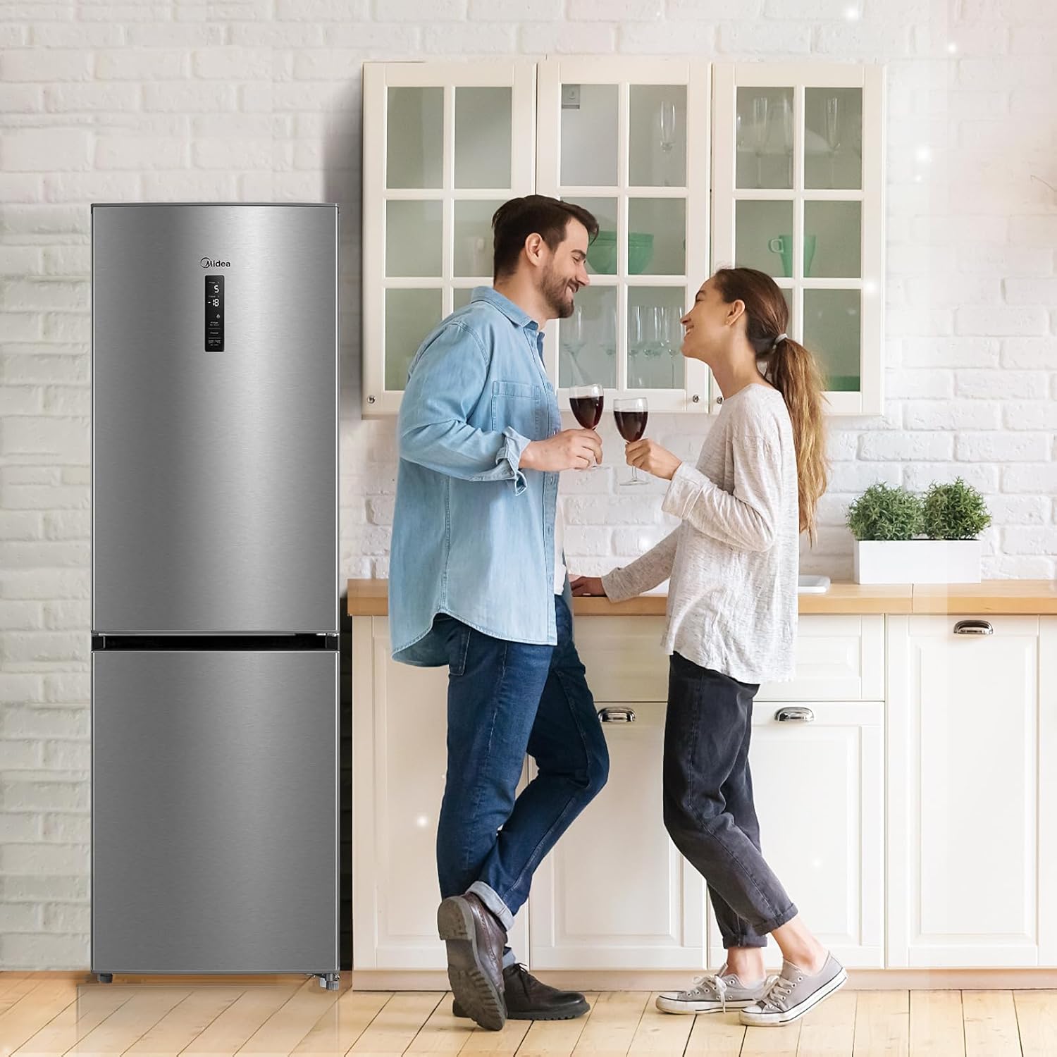 Midea MERB345MGC02 Kühl-Gefrierkombination 338L | NoFrost | 185cm | Energieklasse C – Bild 9