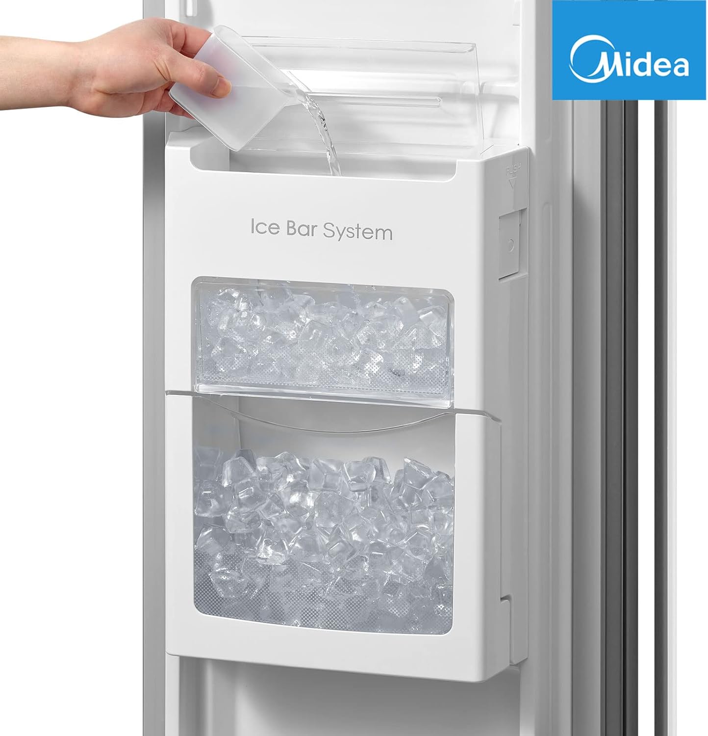 Midea MERS530FGD02 Side-by-Side 532L | Indoor Ice Bar | NoFrost | Twin Control – Bild 5