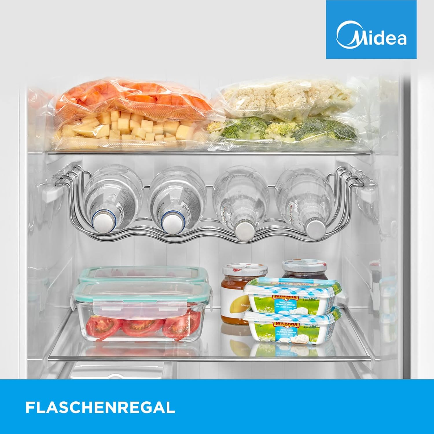 Midea MERS530FGD02 Side-by-Side 532L | Indoor Ice Bar | NoFrost | Twin Control – Bild 6