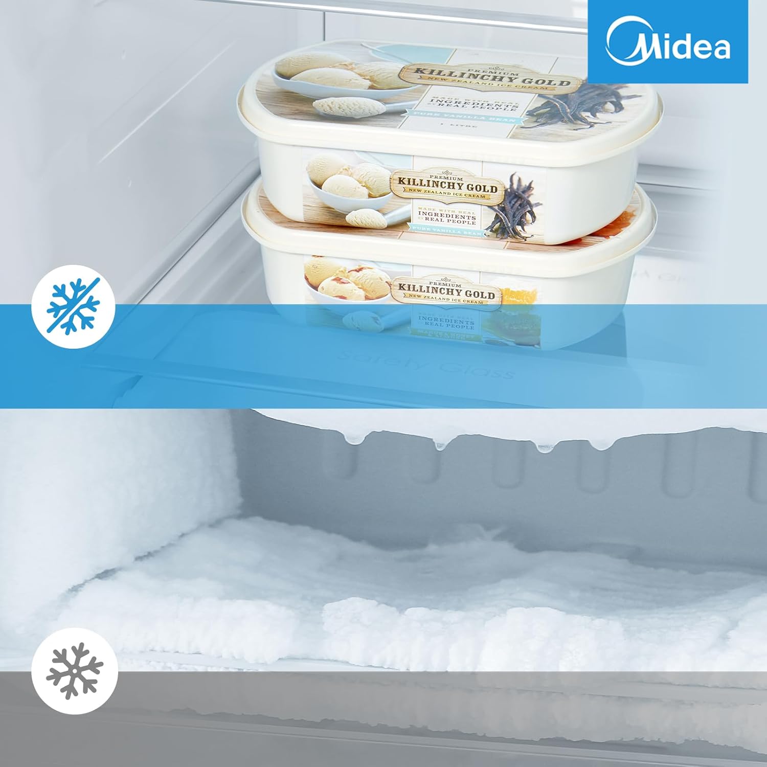 Midea MERS530FGE02 Side-by-Side 548L | 35 dB Flüsterleise | Inverter Quattro | NoFrost – Bild 6