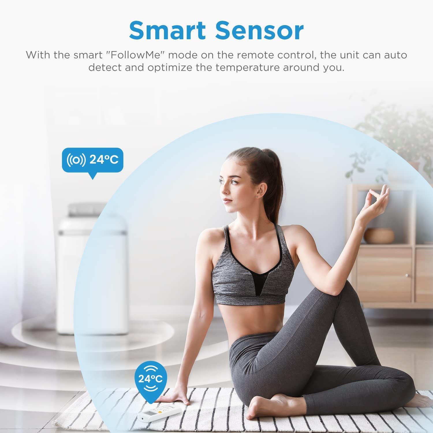 Climatiseur Mobile Midea 12000 BTU | 3-en-1 Déshumidificateur | Classe A – Image 8