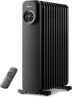 Radiateur Bain d'Huile Midea 2300W 11 Ailettes | Télécommande LED